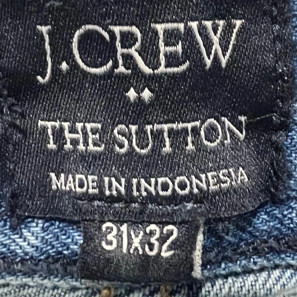 J. Crew Blue The Sutton Straight Jeans Classic Style‎ 31x 32
